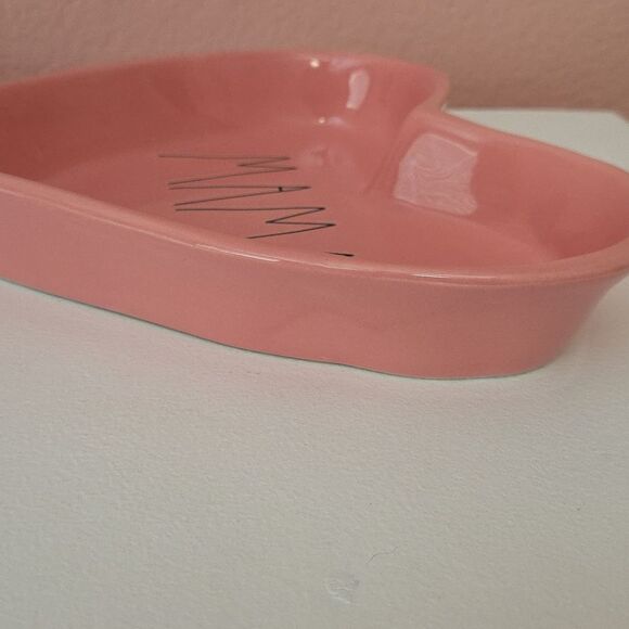 Rae Dunn Pink Ceramic MAMA Heart Dish - Picture 4 of 4